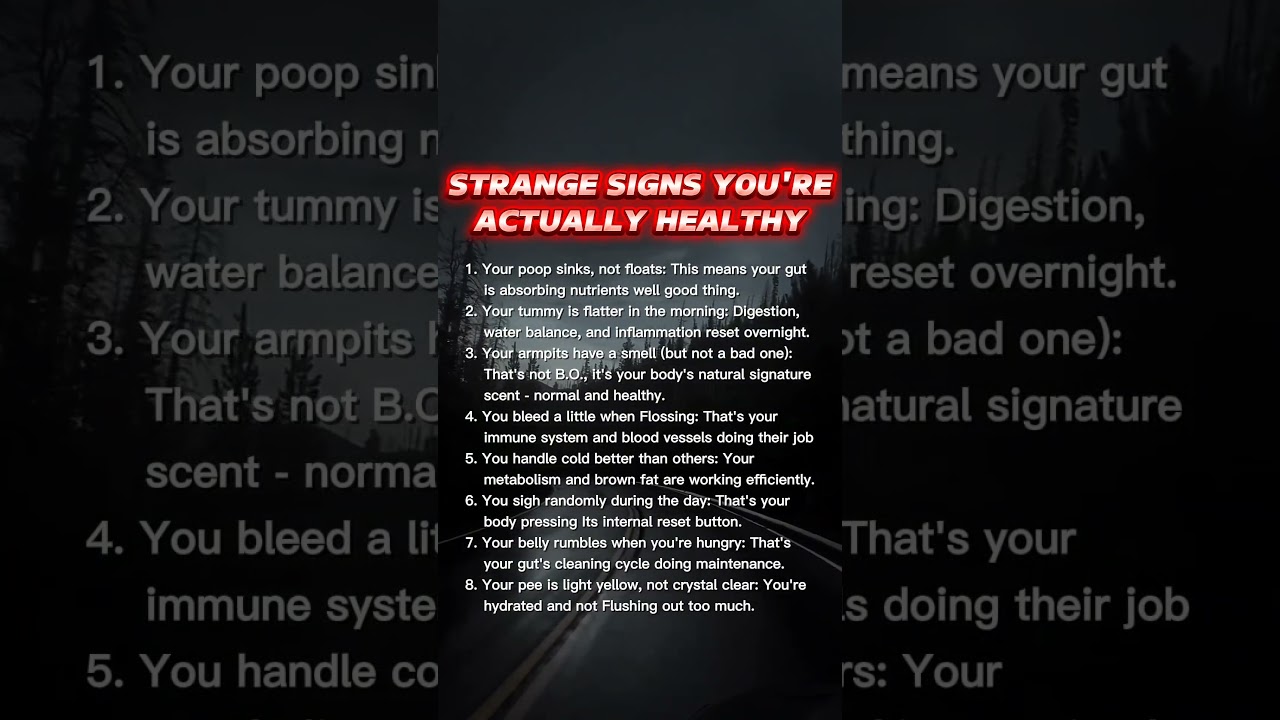 Strange Signs You're Actually Healthy I 