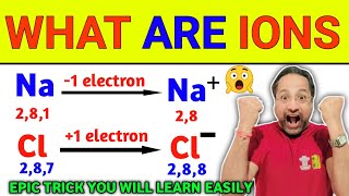 What Are Ions 😱 | Cations & Anions – Epic Trick You Will Learn Easily 🔥