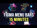 How to make Menu bar in figma under 15 minutes