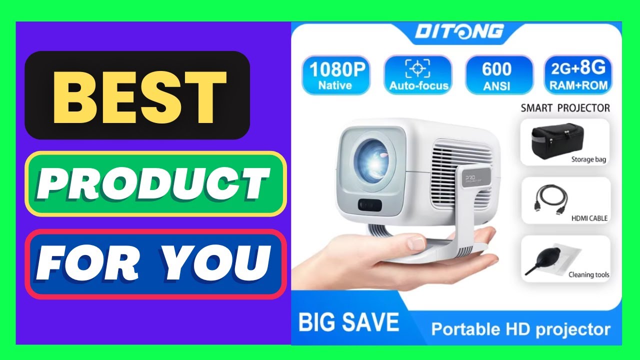 DITONG X3Plus HD projector Native 1080P support 4K WIFI6