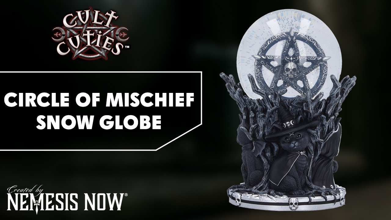 Cult Cuties Circle of Mischief Snow Globe | Nemesis Now Product Showcase.