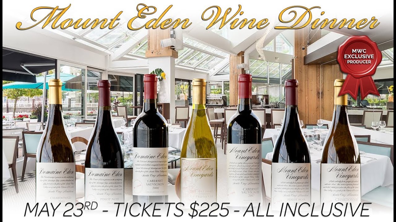 Marquis Wine Cellars Hosting Mount Eden Wine Dinner May 23rd at Ancora