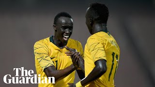 ‘I feel like I’m dreaming’: Awer Mabil on scoring on Socceroos debut