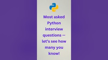 Top Python Interview Questions You Must Know 🐍💻. #shorts #python