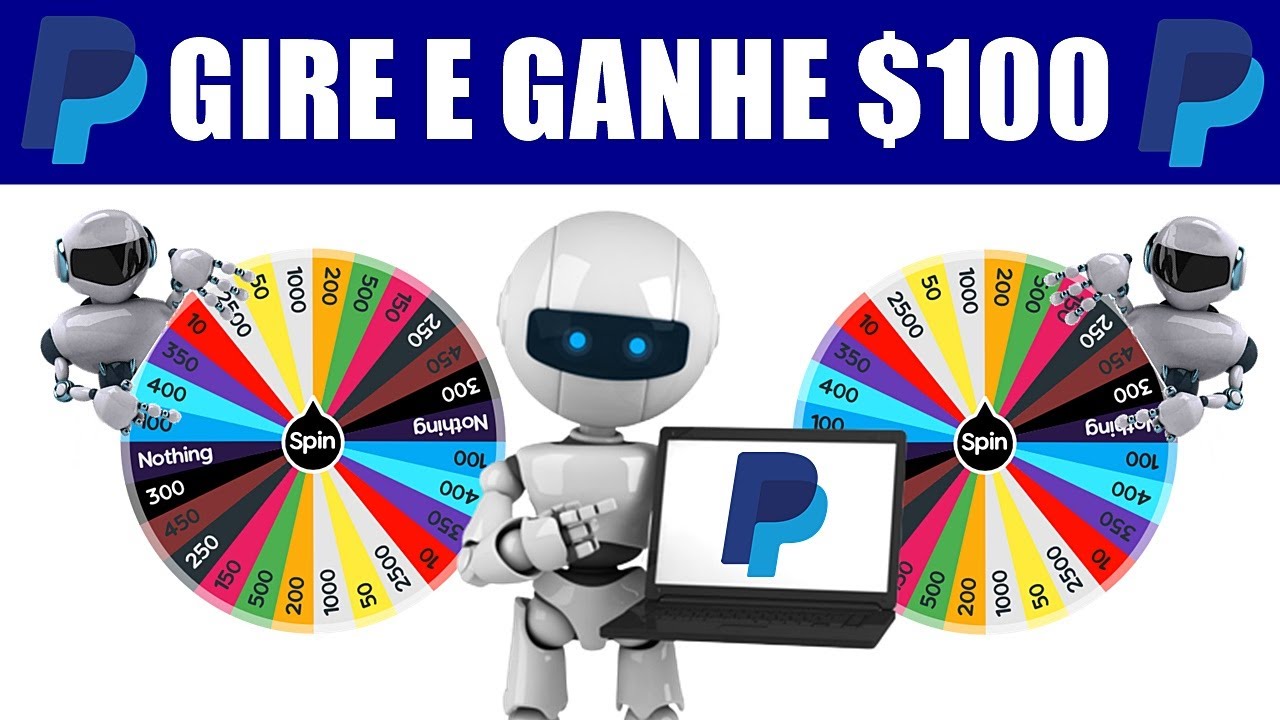 Roleta Secreta do PayPal Paga $100 Por Cada Giro Sem Limites (Como Ganhar Dinheiro na Internet)