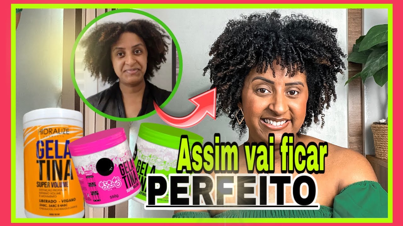 🔥 COMO usar GELATINA no cabelo CACHEADO/CRESPO sem RESSECAR e com muita DEFINIÇÃO