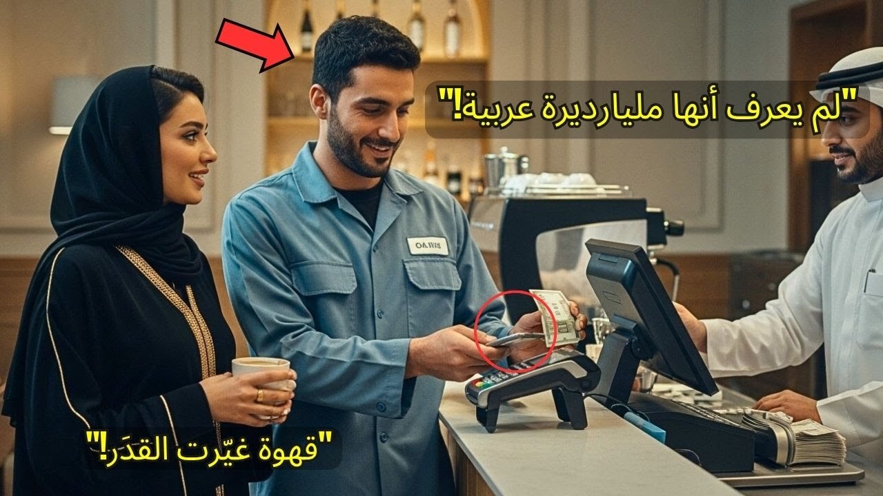 دفع لها القهوة… لم يعلم أنها مليارديرة عربية! ثم حدث ما لا يُصدَّق!