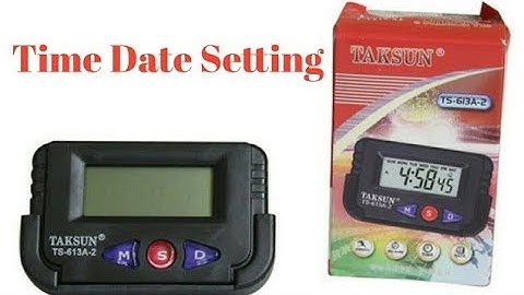How to set Digital Clock Date and Time.