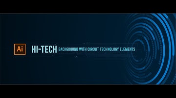 Creating Hi-tech Background with Circuit Technology Elements in Adobe Illustrator | Tutorial