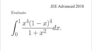 An Integral from the JEE Advanced Exam