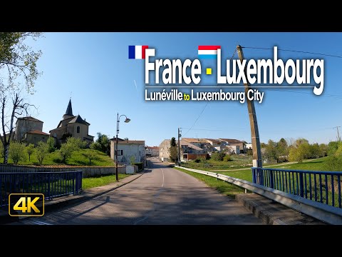 Driving from France to Luxembourg • Drive from Lunéville, France to Luxembourg City in Luxembourg