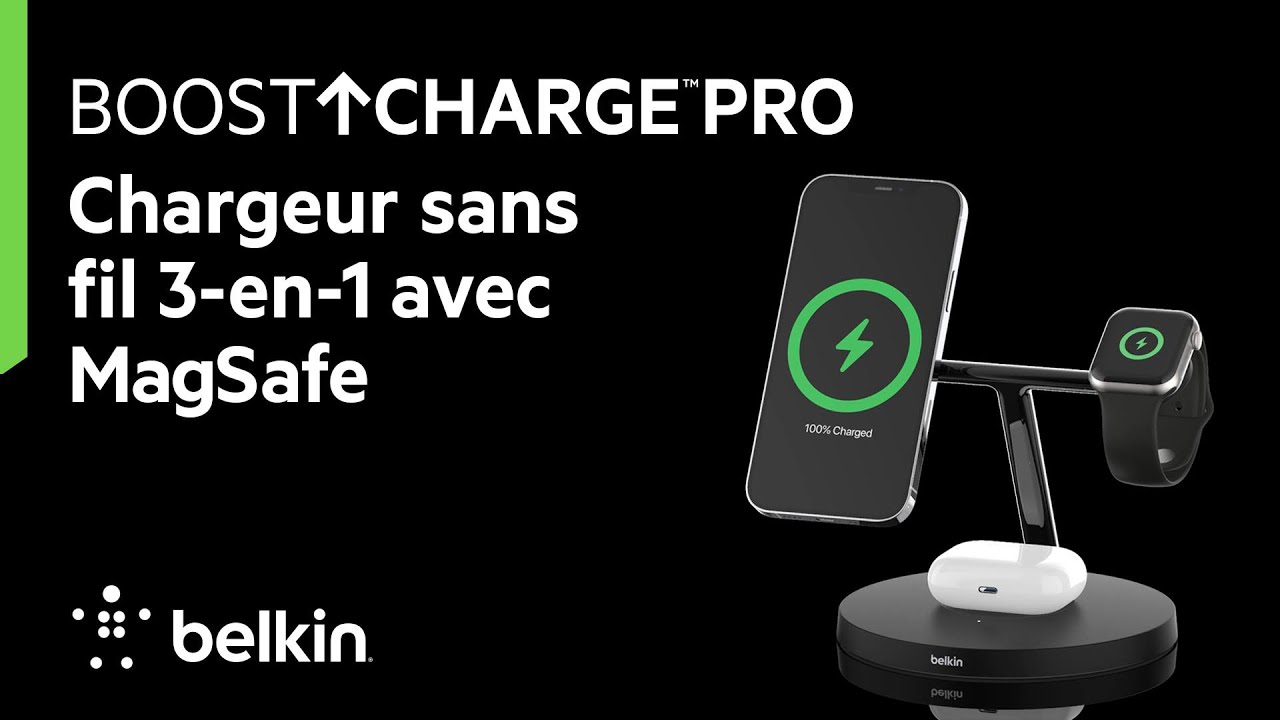 Belkin Boost Charge Pro Chargeur portable pour Apple Watch (blanc) -  Accessoires Apple - Garantie 3 ans LDLC