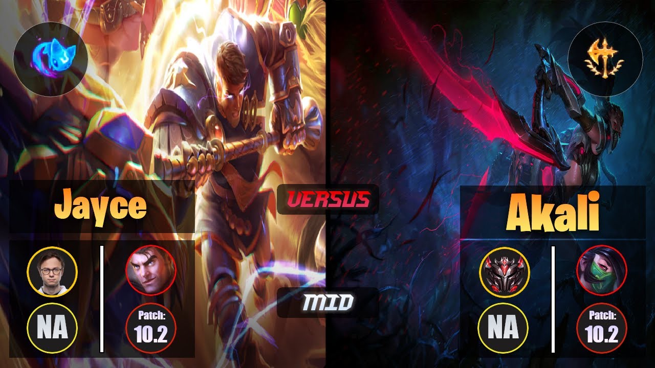 Jensen JAYCE (Mid) [Summon Aery] VS AKALI - Grandmaster NA Patch 10.2