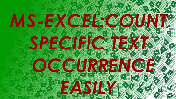How To Count The Occurrence Of A Specific Character In A Given Text Or String In Excel
