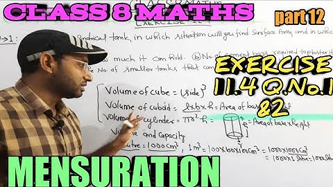 class 8 maths ,class viii ncert maths,exercise 11.4,chapter 11,mensuration ,volume of cylinder,cube