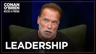 Arnold Schwarzenegger On The Future Of America’s Leadership | Conan O'Brien Needs A Friend