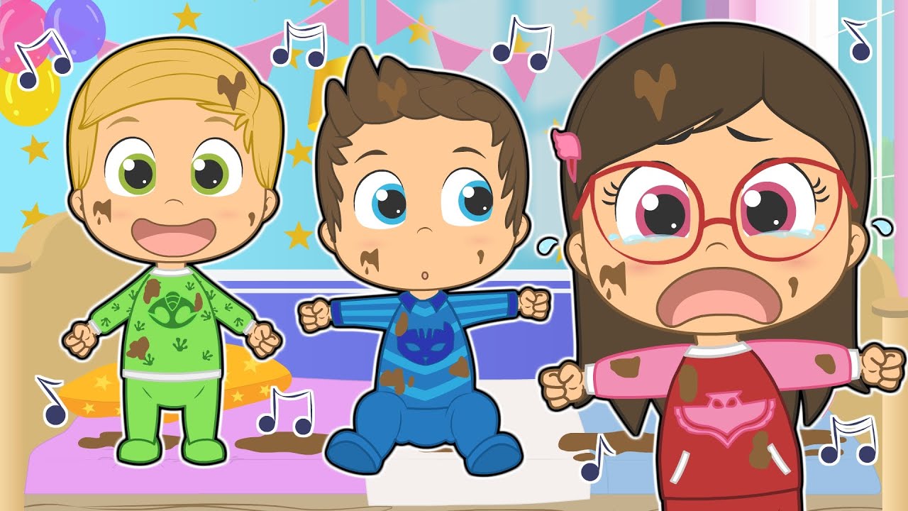 CINCO BEBÉS 🛏️👶 Con Los Superhéroes en Pijama Saltando en la Cuna