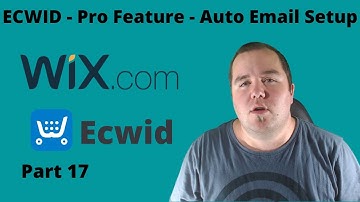 ECWID - Pro Feature - Auto Email Setup | Build an eCommerce website using Wix | par 17