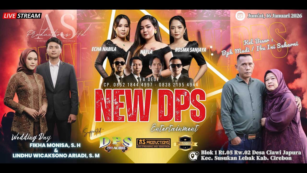 🔴LIVE NEW DPS ENTERTAINMENT | Hajat : Bpk. Mudi / Ibu Ini Sukarni | Ciawi Japura 16 Jan 2026 Siang