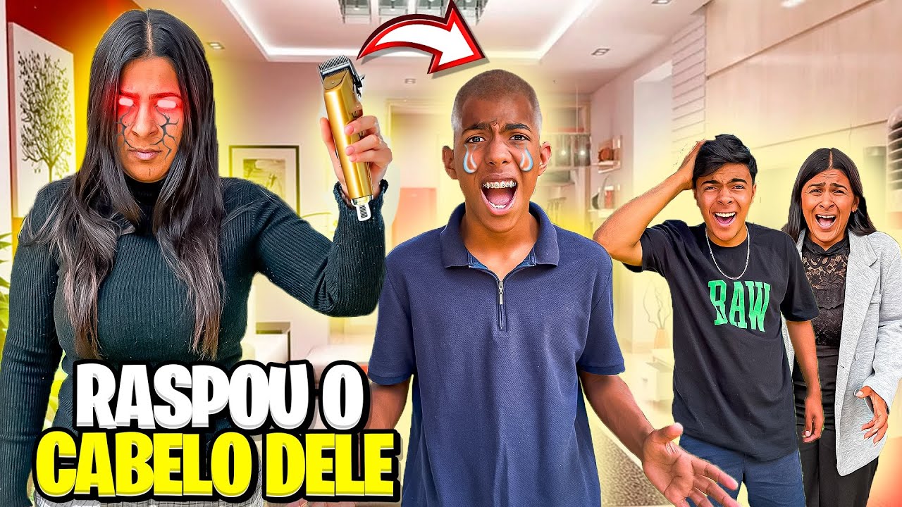 A CLONE CORTOU O CABELO DO GABRIEL! Oque fizemos?