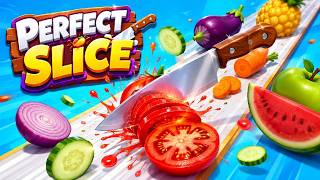 Perfect Slice 🍰🍅🍉🍫 Live Gameplay | Super Satisfying Cutting | #5 screenshot 5