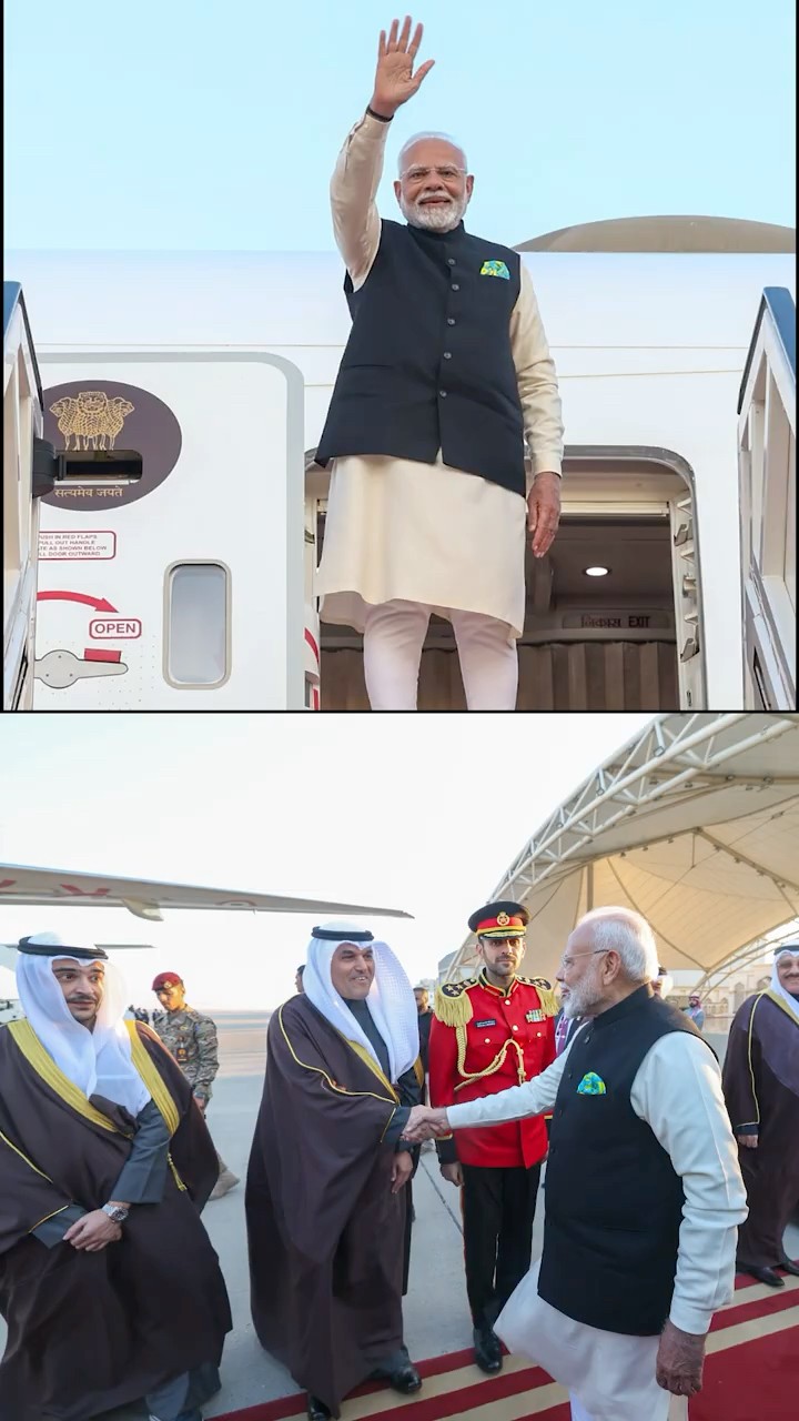 PM Modi leaves from Kuwait for New Delhi | #shorts