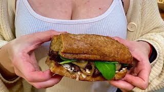 How to Make the Perfect Steak Sandwich: Cute Chef's Kitchen Chronicles!( AMSR, 4K, Cooking)