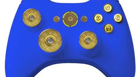 Blue/Gold Bullet  Buttons Custom Controller
