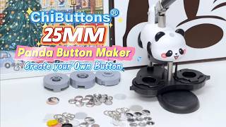 ChiButtons Panda Button Maker Kit | How to Make a Button (25mm)