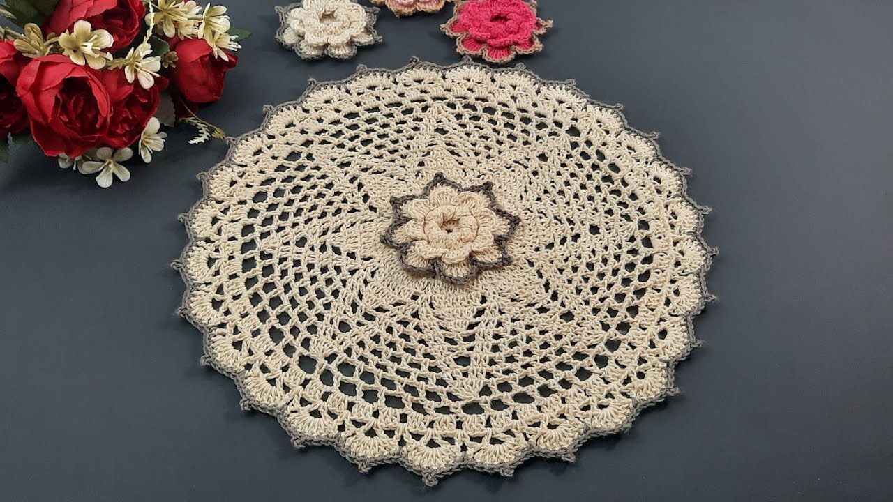 Doily crochet || Tutorial doily rajut || motif82