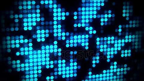 DAVE FX - Blue Glowing Neon Hexagons Abstract Motion Background VJ Loop