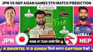 JPN vs NEP Dream11 Team, JPN vs NEP Dream11 Prediction, Japan vs Nepal Live Prediction screenshot 2