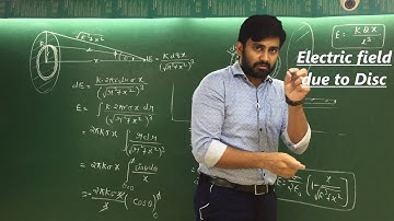 Physics | Electrostatics | JEE/NEET lecture 8 - Electric field due to a charged Disc