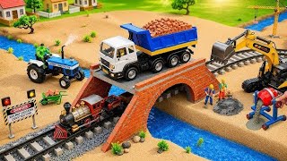 Diy mini tractor construction overbridge for tractor safety/science project bridge construction 🚧 .1