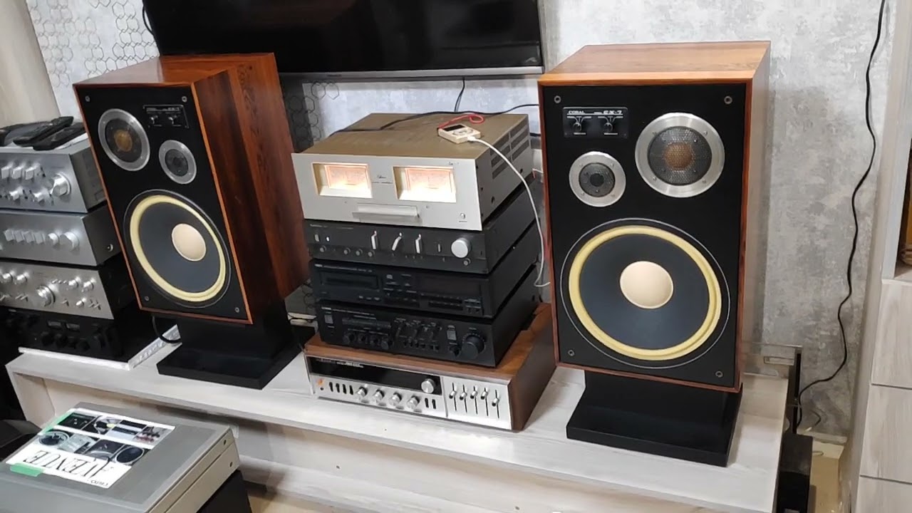 CORAL CX-7 ペアスピーカー 3WAY ヴィンテージ CORAL CX7 - YouTube