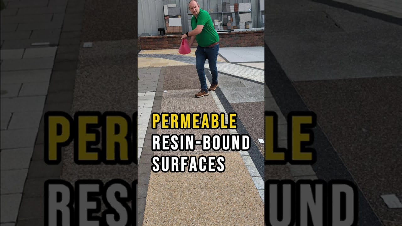 Permeable resin bound surfaces