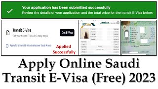 How to Apply online Saudi Transit Visa / Free tourist visa of Saudi Arabia in 2023 II Gi Tube