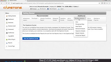 Capstone Business Simulation Getting Started Tutorial