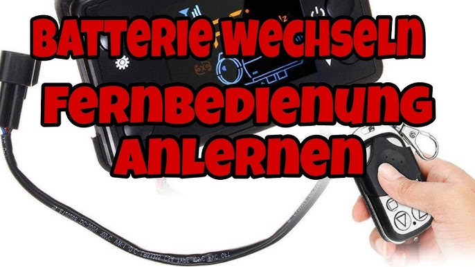 Mercedes Standheizung Fernbedienung Batterie wechseln  Change the CLS  auxiliary heating battery key 