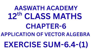 exercise 6.4 -sum-1-12th class maths-vector algebra-chapter-6-tamilnadu syllabus