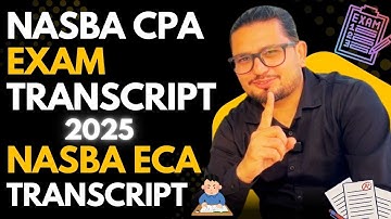 Struggling With CPA  USA Exam & Evaluation? | Transcript !Steps by Step Process for Transcript  #CPA