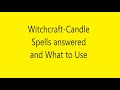 Witchcraft-Candle Spells answered and What to Use #Candlemagic #candlespells