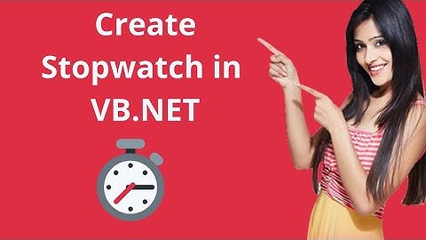 Hoe naar maken een stopwatch in visueel basis 2010