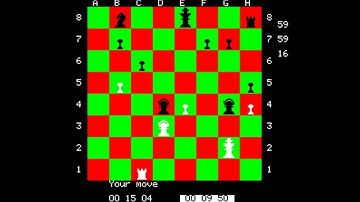 Oric Atmos Longplay - Chess 3.48 (1984) IJK Software
