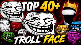 TOP 40  TROLL FACE PNG PACK 😈
