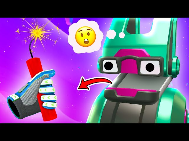Robot Tries to Smuggle TNT Inside It's Own HEAD! - Border Bots VR