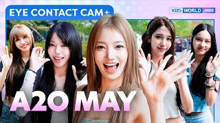 [4K] A2O MAY EYE CONTACT CAM :: 에이 투 오 메이 아이컨택캠 @ MUSIC BANK