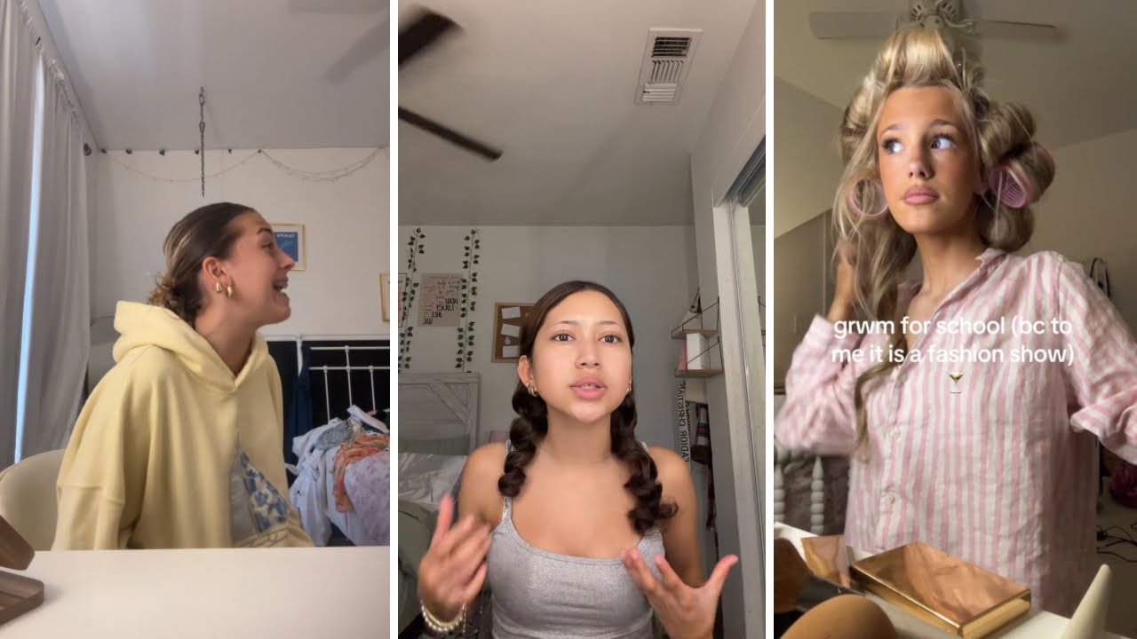 GRWM FOR SCHOOL RUSHED EDITION | Собираемся в школу в спешке, показ мод, подборка видео из TikTok