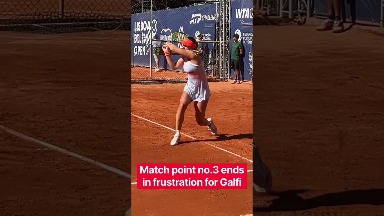 Match point no.3 ends in frustration for Galfi vs Castro in Belem Open #wtahighlights #wta #tennis
