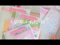 studio vlog 01 ✿ opening a sticker store: preparation, packing orders